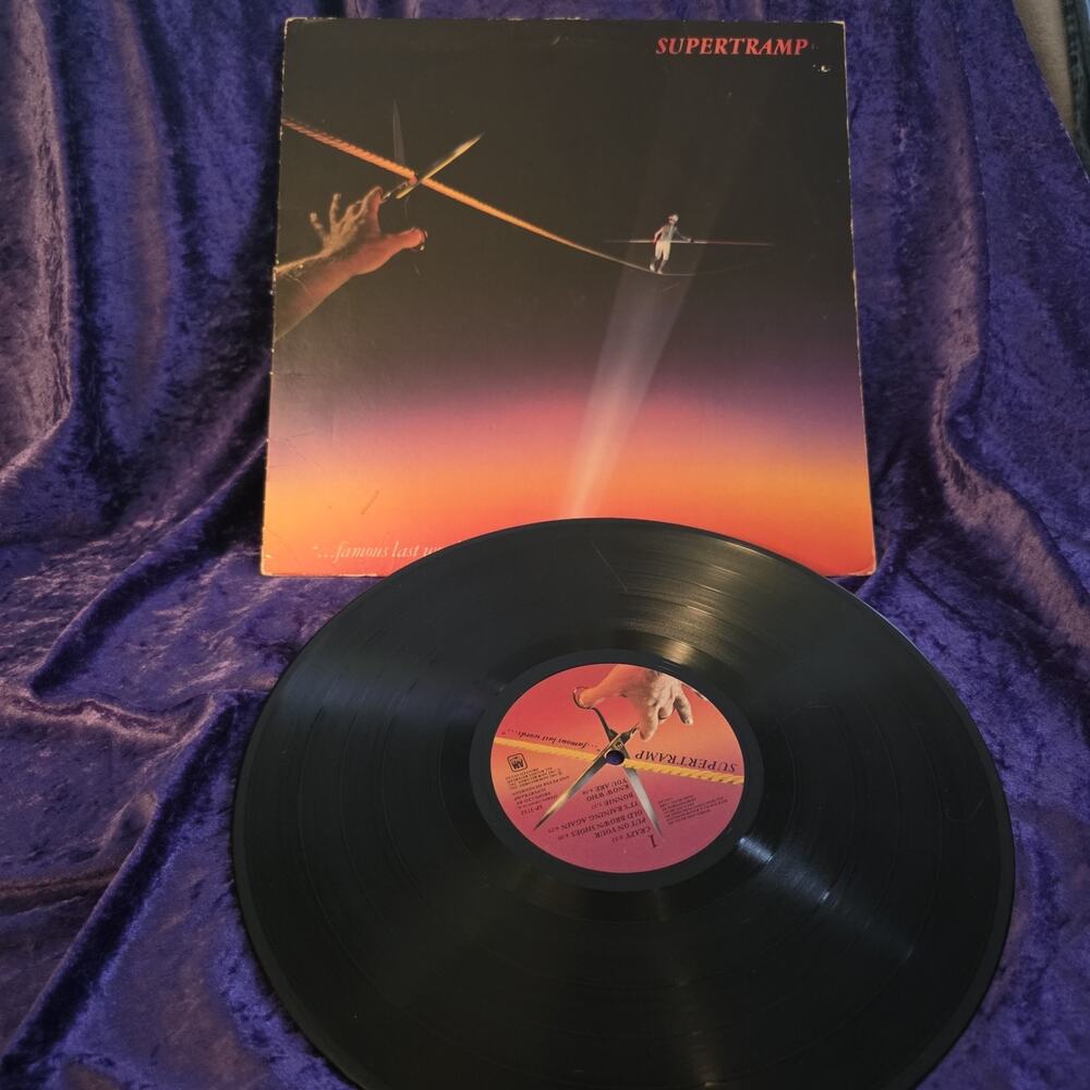 Supertramp Famous Last Words LP Vinyl 1982 A&M SP-3732 It's Raining Again VG